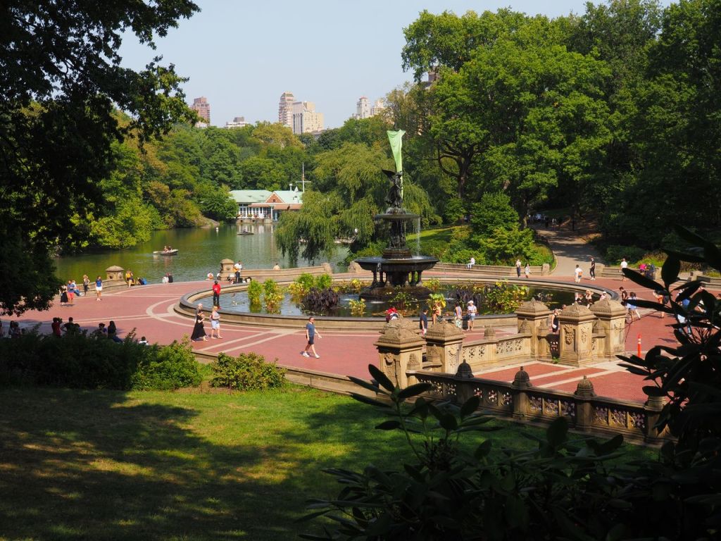 Bethesda Fountain in Central Park. Another free activity discussed in our New York Travel Tips